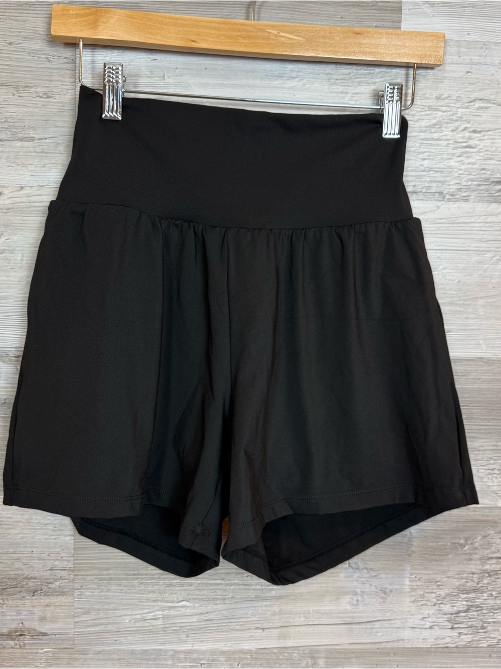 Halara High Waisted 2-in-1 Athletic Shorts Black Size Small Long Inseam Pockets - Picture 7 of 7